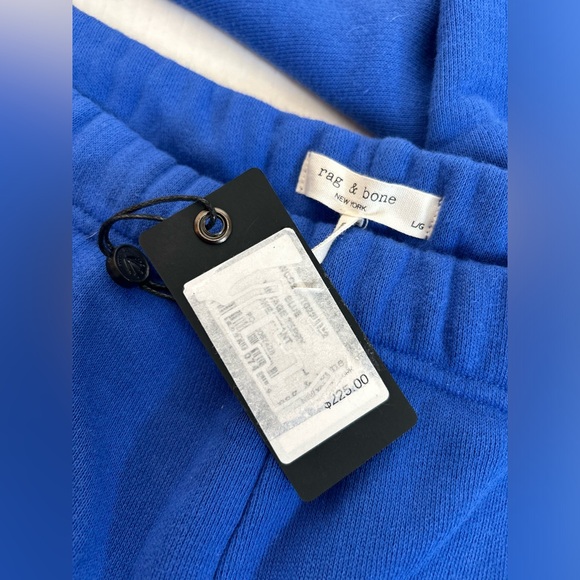 Rag & Bone French Terry Jogger Sweatpants Size Large NWT Blue - Picture 4 of 4